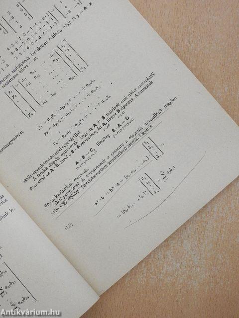 Műszaki matematikai gyakorlatok C. IV.