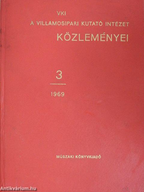 A Villamosipari Kutató Intézet közleményei 3.