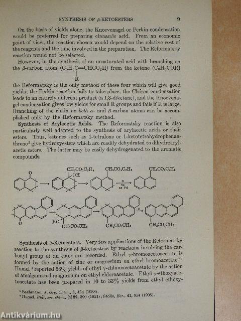 Organic Reactions I.