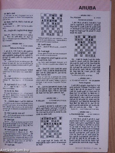 Europe Échecs Novembre 1992