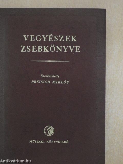 Vegyészek zsebkönyve