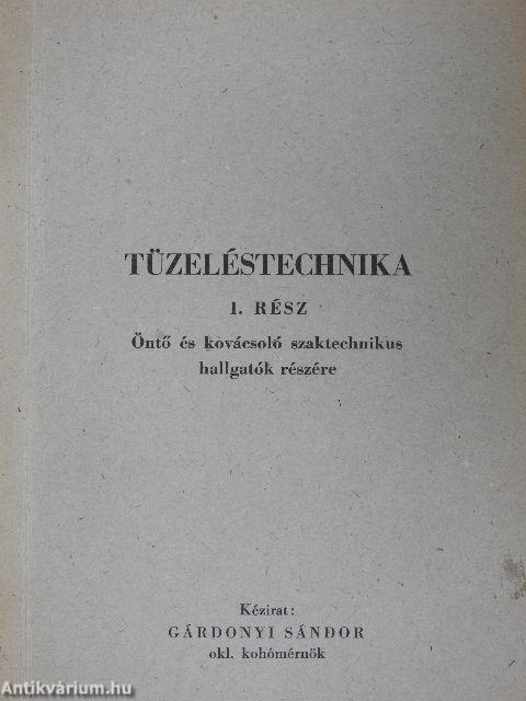 Tüzeléstechnika I-II.