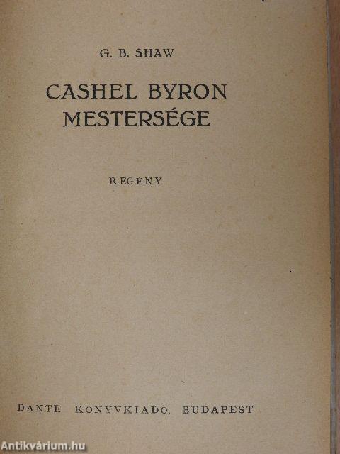 Cashel Byron mestersége