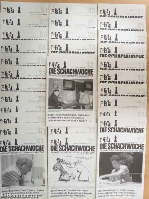 Die Schachwoche 1998-2000., 2003. (vegyes számok) (36 db)