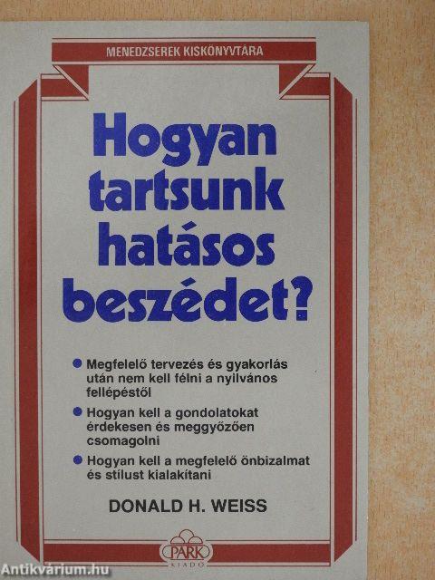 Hogyan tartsunk hatásos beszédet?