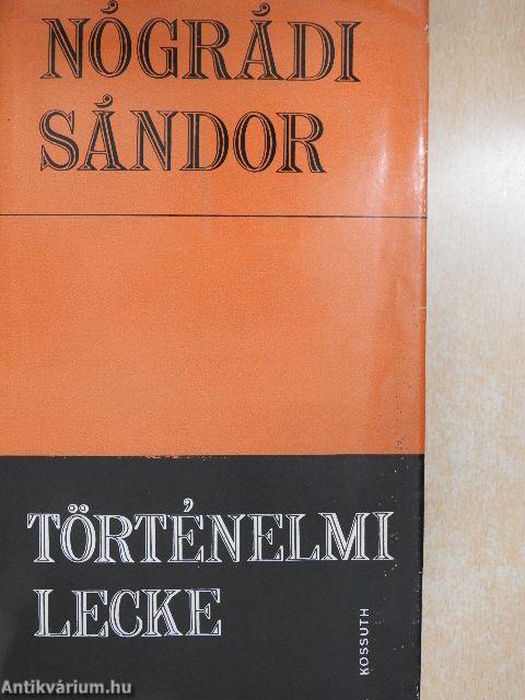 Történelmi lecke