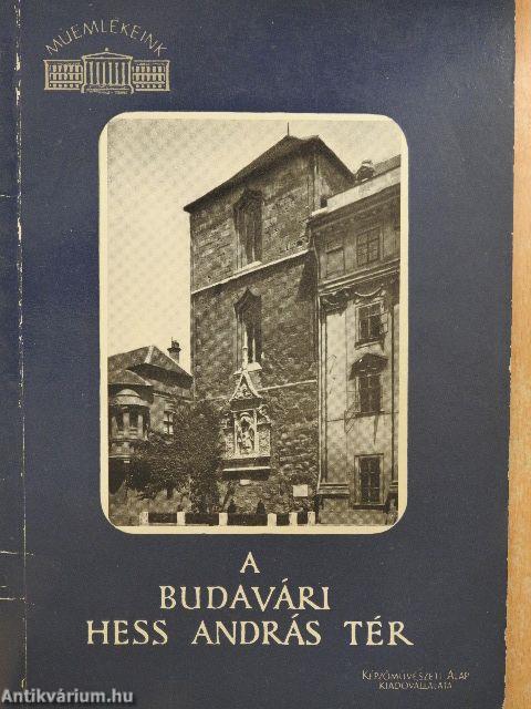 A budavári Hess András tér