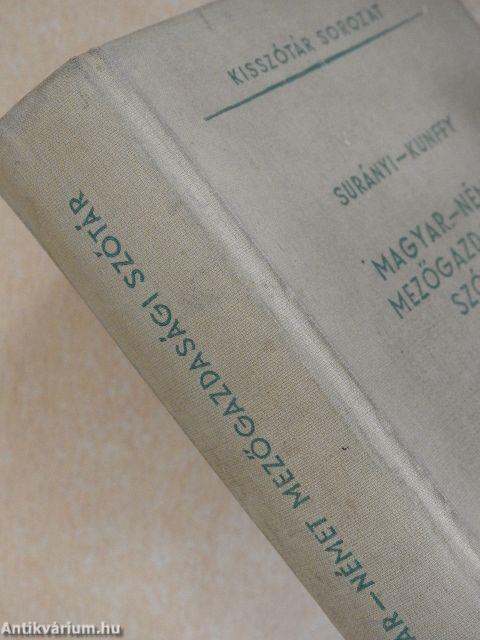 Magyar-német mezőgazdasági szótár