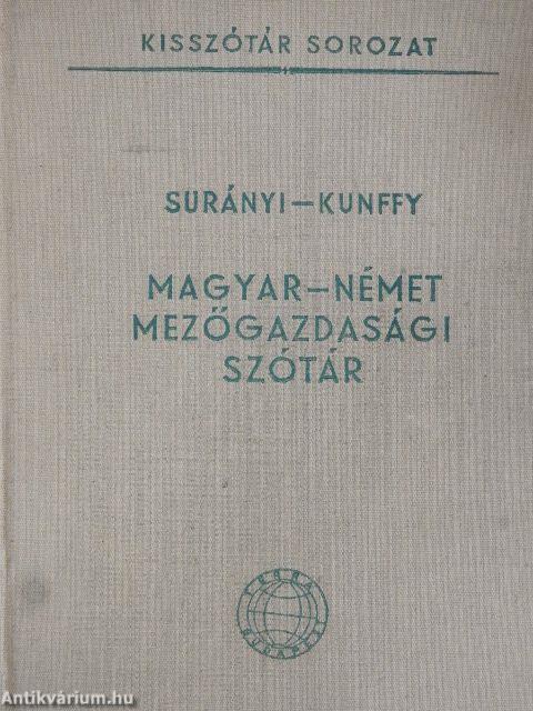 Magyar-német mezőgazdasági szótár