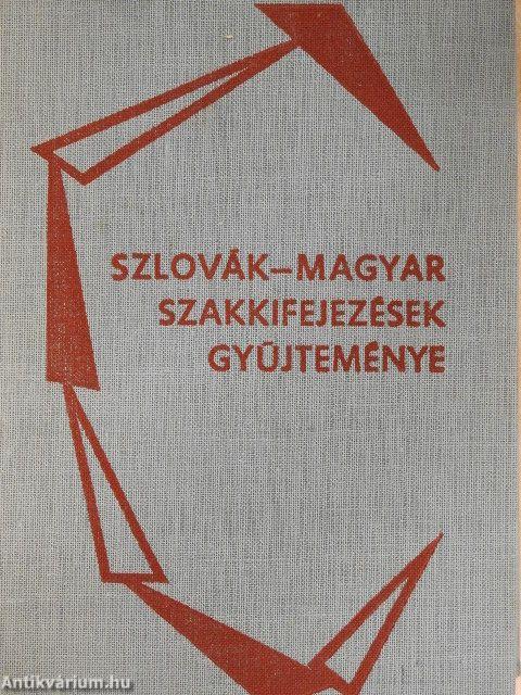 Szlovák-magyar szakkifejezések gyűjteménye