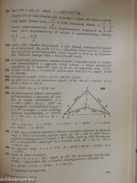 Geometriai feladatok gyűjteménye II.