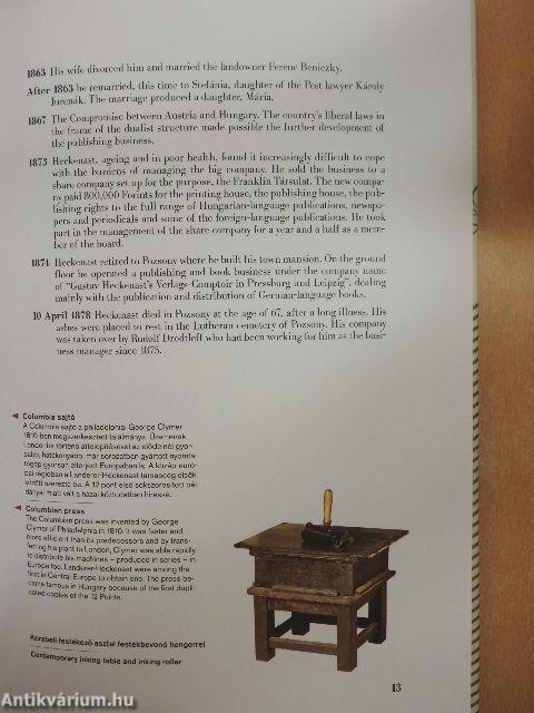 Vállalkozás, kultúra, polgárosodás Heckenast Gusztáv születésének 200. évfordulójára