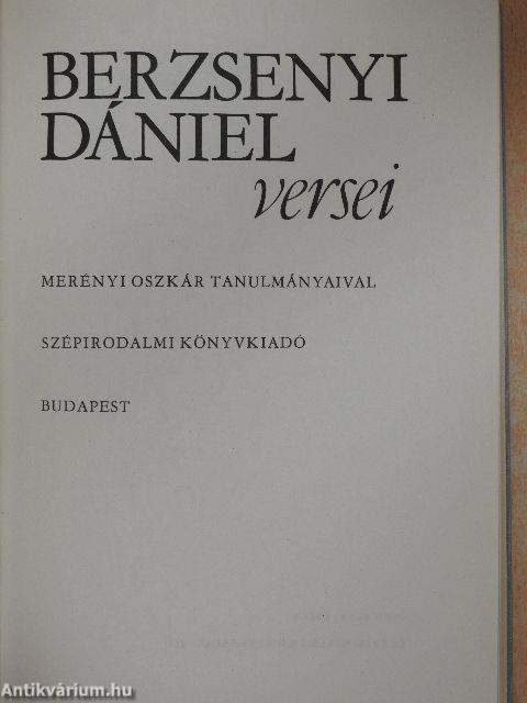 Berzsenyi Dániel versei