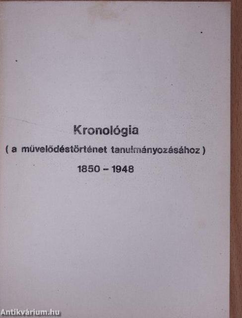 Kronológia