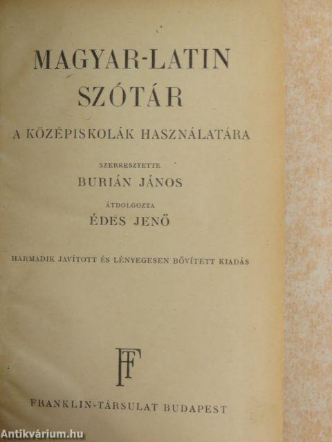 Magyar-latin szótár