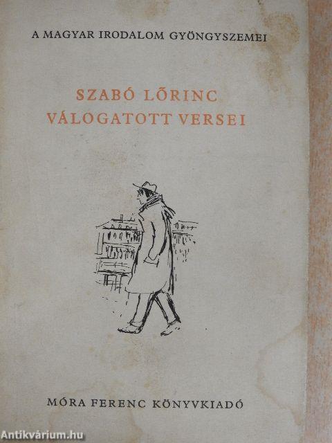 Szabó Lőrinc válogatott versei