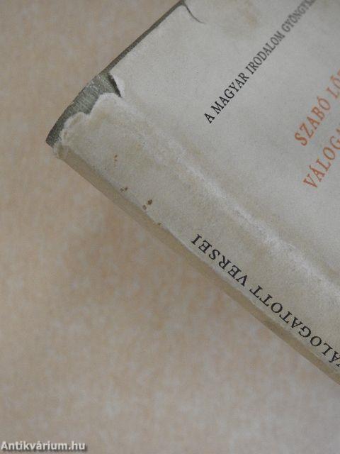 Szabó Lőrinc válogatott versei