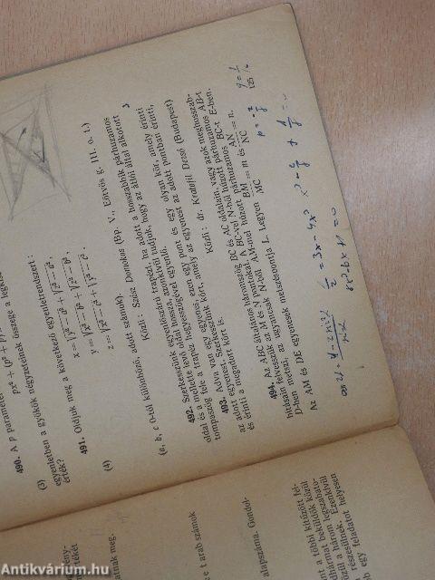 Középiskolai matematikai lapok 1958. évi 4. szám