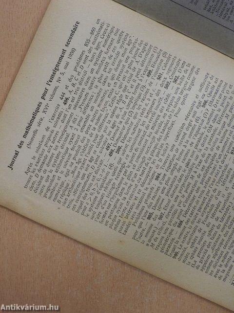 Középiskolai matematikai lapok 1958. évi 5. szám