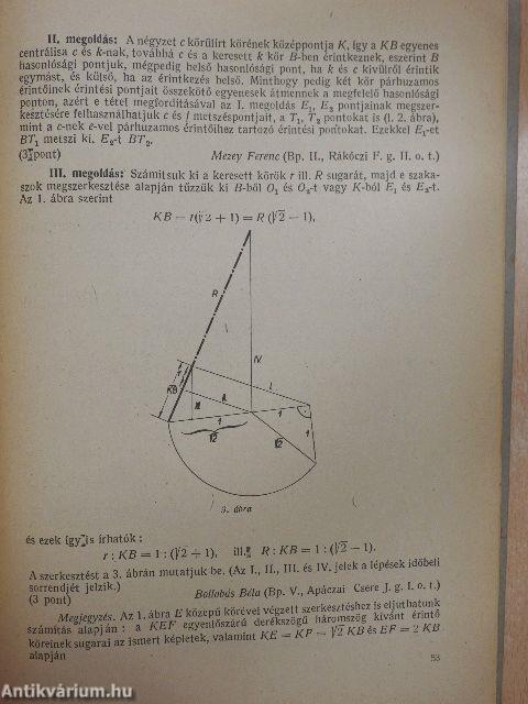 Középiskolai matematikai lapok 1958 (fél évfolyam)