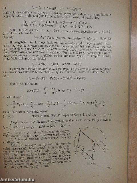 Középiskolai matematikai lapok 1959. évi 5. szám