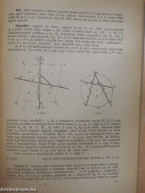 Középiskolai matematikai lapok 1959. évi 5. szám