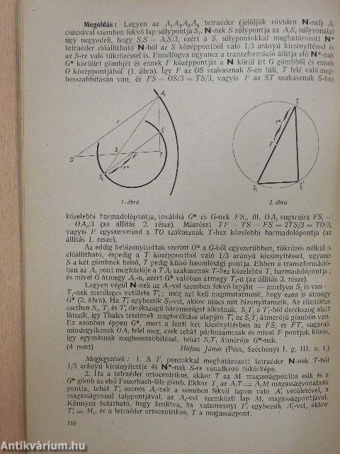 Középiskolai matematikai lapok 1959. évi 4. szám