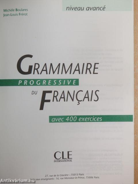 Grammaire progressive du Francais