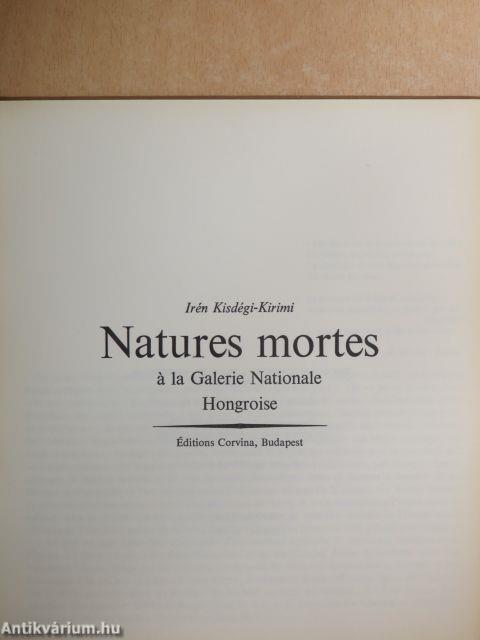 Natures mortes á la Galerie Nationale Hongroise