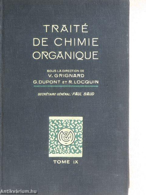 "8 kötet a Traité de chimie organique című sorozatból (nem teljes sorozat)"