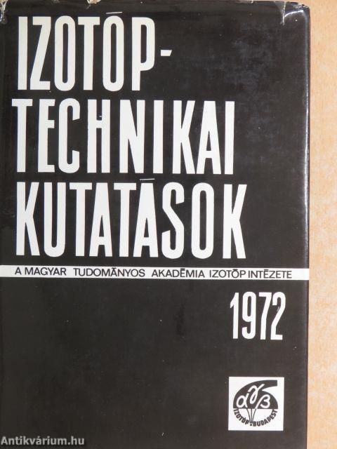 Izotóptechnikai kutatások