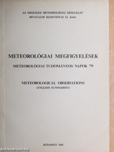 Meteorológiai megfigyelések