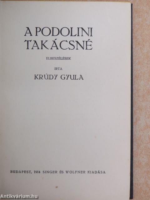 A Podolini takácsné