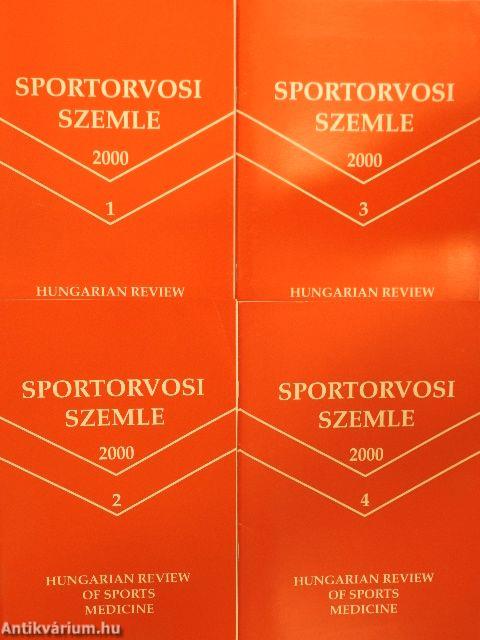 Sportorvosi Szemle 2000/1-4.