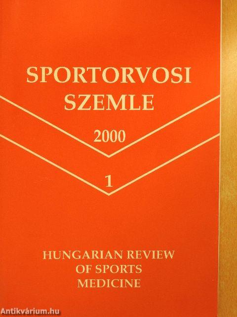 Sportorvosi Szemle 2000/1-4.