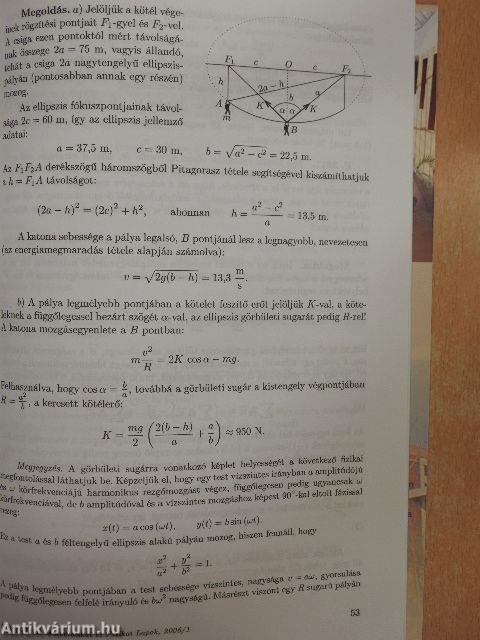 Középiskolai Matematikai és Fizikai Lapok 2006. január