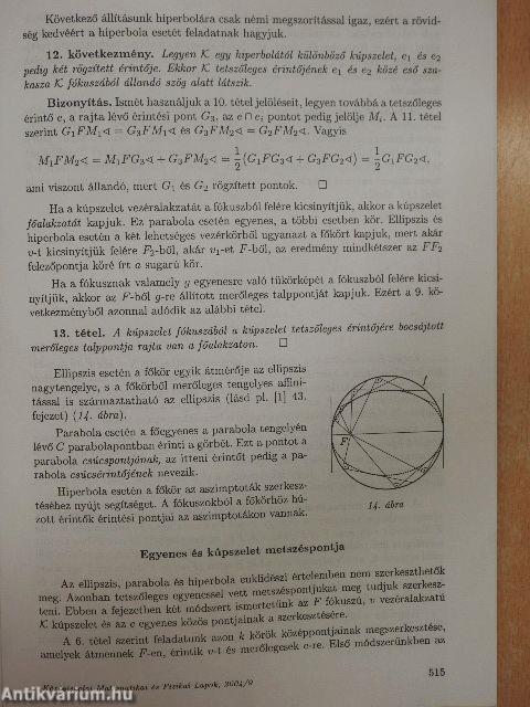 Középiskolai Matematikai és Fizikai Lapok 2004. december