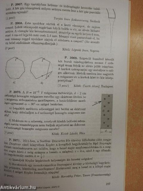 Középiskolai Matematikai és Fizikai Lapok 2007. március