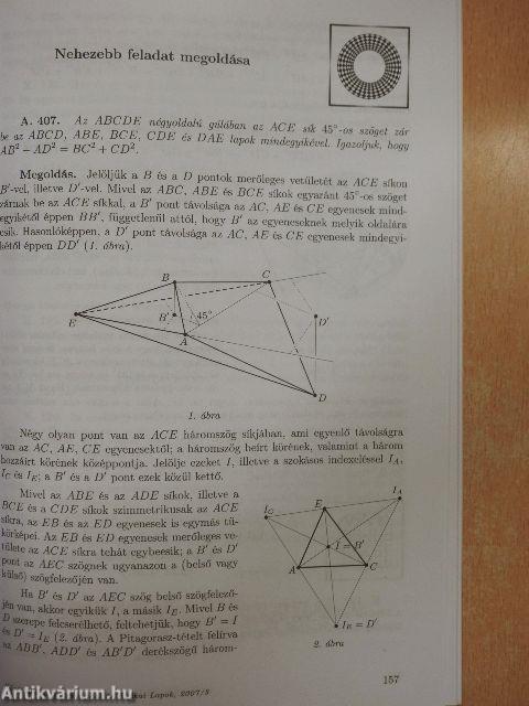 Középiskolai Matematikai és Fizikai Lapok 2007. március