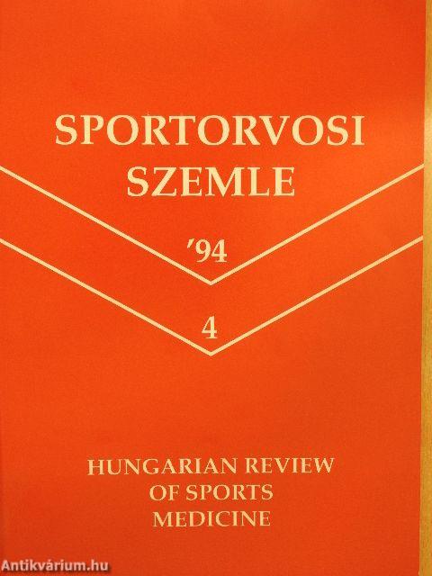 Sportorvosi Szemle 1994/4.