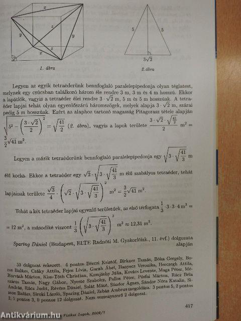 Középiskolai matematikai és fizikai lapok 2002. október