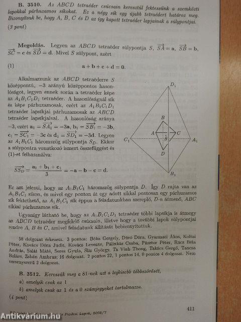 Középiskolai matematikai és fizikai lapok 2002. október