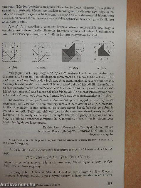 Középiskolai Matematikai és Fizikai Lapok 2005. május