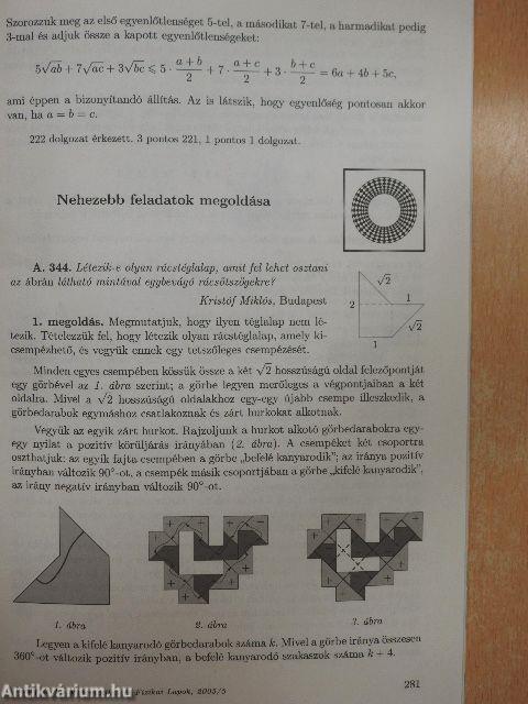 Középiskolai Matematikai és Fizikai Lapok 2005. május