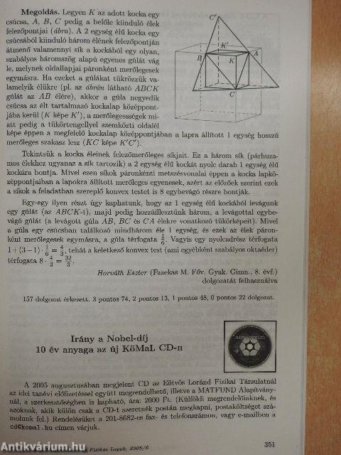 Középiskolai Matematikai és Fizikai Lapok 2005. szeptember