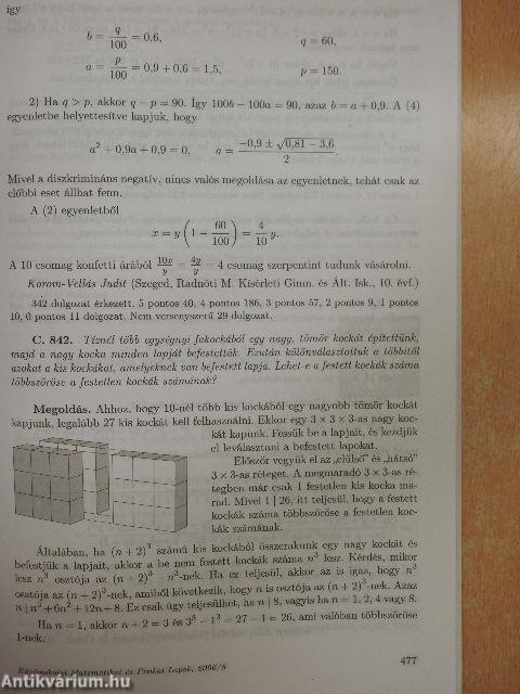 Középiskolai Matematikai és Fizikai Lapok 2006. november