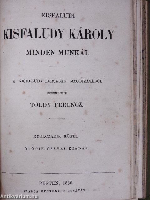 Kisfaludi Kisfaludy Károly minden munkái VII-VIII. (töredék)