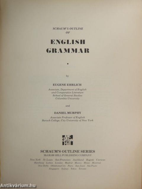 Schaum's Outline of English Grammar