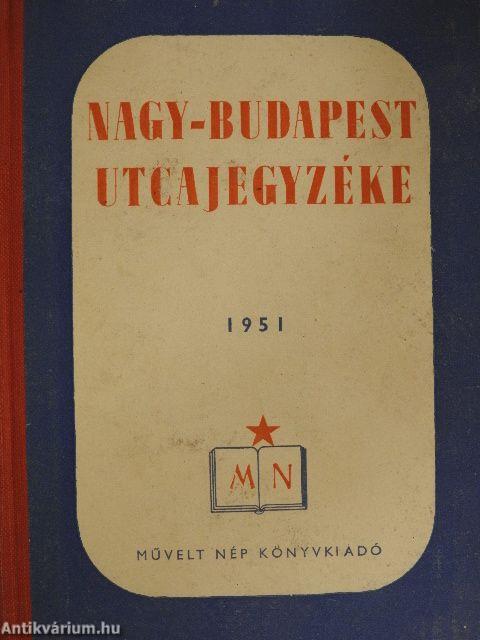 Nagy-Budapest utcajegyzéke