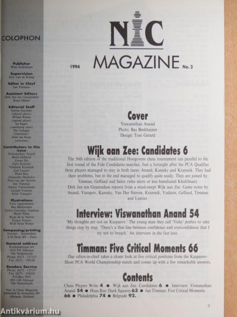 New in Chess Magazine 1994. (nem teljes évfolyam)